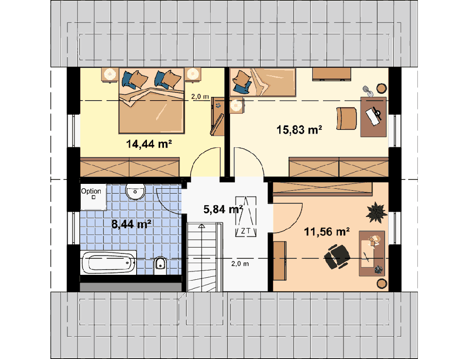 EBH - A2 45° Floorplan 2