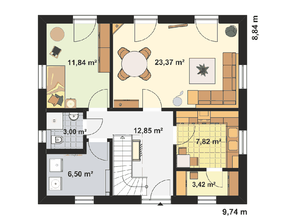 EBH - Satdtvilla S1 L Floorplan 1